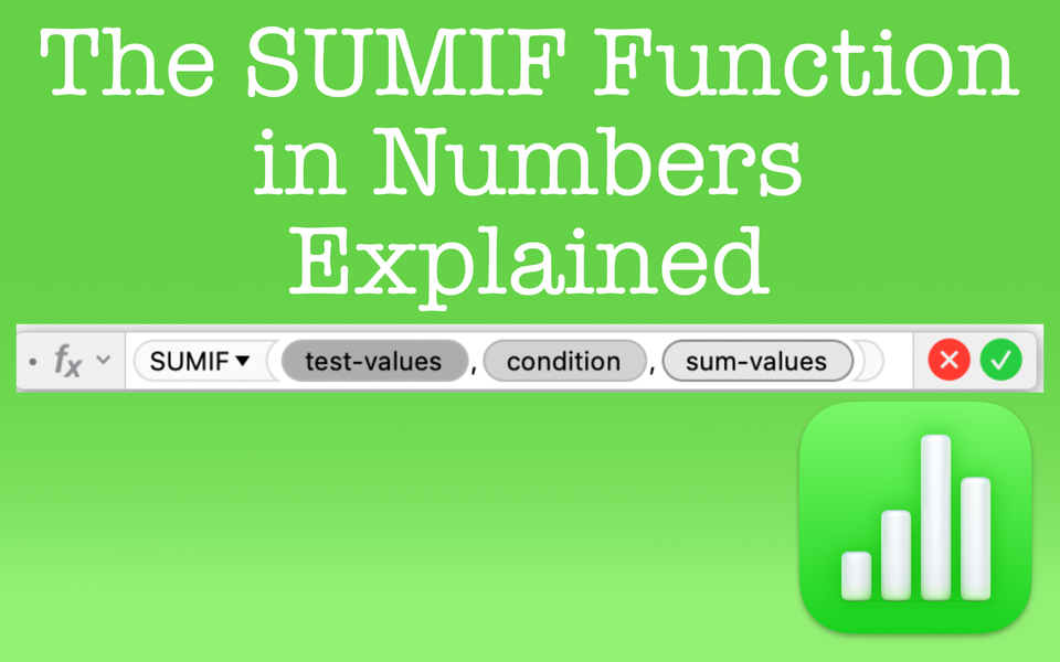 The SUMIF Function in Apple Explained